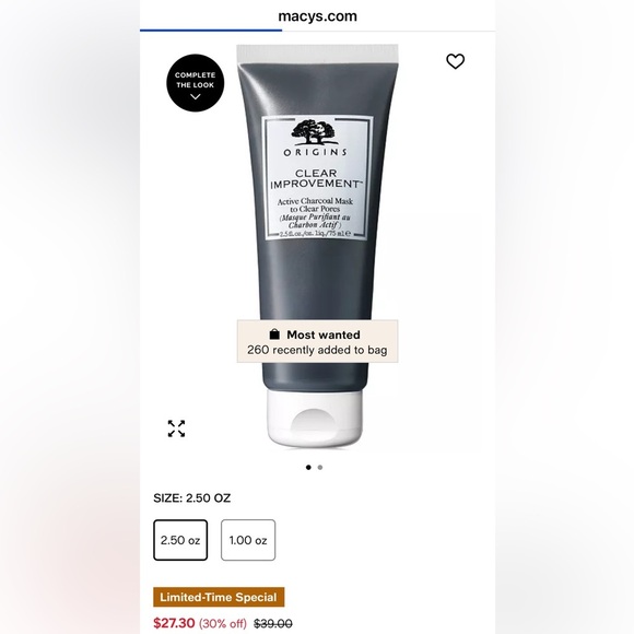 NWT ORIGINS 5pc skincare bundle Clear Improvement Active Charcoal Face Set - Picture 14 of 14